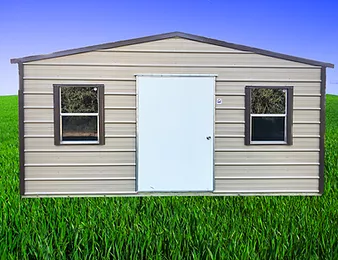 The Tan & Brown color scheme from American Portabble Buildings in Meridian MS